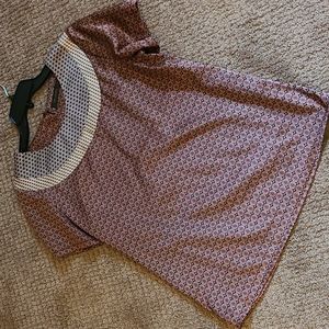 Gorgeous EUC short sleeve silky printed top from The Limited